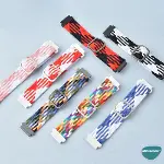 Amazfit GTR 2e 47mm için Kordon Braided Loop Band Siyah Beyaz [GTR 2e ile Uyumlu Kordon - Siyah - Be-3