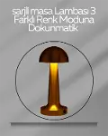 USB Şarjlı Dokunmatik LED Masa Lambası – 3 Renk Modu & Dimmer-1