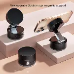 Manyetik Araç Telefon Tutucu | Vakumlu Güçlü Sabitleme | MagSafe Uyumlu | Minimalist Tasarım Siyah L-3