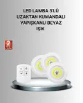 Dekoratif ve Pratik 3’lü Kumandalı Spot LED Aydınlatma-1