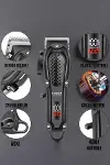 Suya Dayanıklı Tıraş Makinesi Keskin Bıçaklı Dijital Göstergeli Şarjlı-3