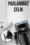 Suya Dayanıklı Tıraş Makinesi Keskin Bıçaklı Dijital Göstergeli Şarjlı-4