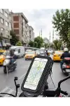 Su Geçirmez Motosiklet Telefon Tutucu Evrensel Gidon Montaj Navigasyon Standı-1