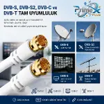 PX-TV1 1 Metre RG6 Full HD TV Uydu Kablosu, Altın uç Anten Kablosu, DVB-T, DVB-C, DVB-S, DVB-S2 Beya-4
