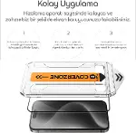 Galaxy S25 İle Uyumlu Flexible Cam Ekran Koruyucu 3D Tam Kapsama Kolay Kurulum Aparatlı Easy İnstall-2