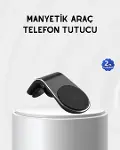 Araç İçi Manyetik Telefon Tutucu Güçlü Klipsli ve 360 Derece Ayarlanabilir-1