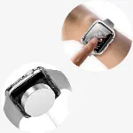 Apple Watch ile Uyumlu Series 10 Şeffaf Kılıf Ekranı Tam Kapatan Silikon Yapılı Ekran Koruma Apple W-3