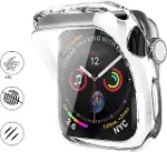 Apple Watch ile Uyumlu Series 10 Şeffaf Kılıf Ekranı Tam Kapatan Silikon Yapılı Ekran Koruma Apple W-4