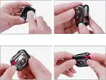 Apple Watch ile Uyumlu Series 10 Şeffaf Kılıf Ekranı Tam Kapatan Silikon Yapılı Ekran Koruma Apple W-6
