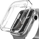 Apple Watch ile Uyumlu Series 10 Şeffaf Kılıf Ekranı Tam Kapatan Silikon Yapılı Ekran Koruma Apple W-1