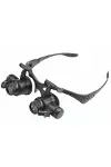 Gözlük Modeli 10x 15x 20x 25x Lens,2led Işıklı,büyüteç-1