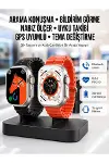 Yeni Model Akıllı Saat Ultra Smart Watch Gümüş Kasa 45mm Titreşim-1