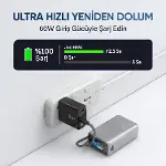 25000mAh 100W LED Ekranlı Type-C Kablolu Powerbank USB-A + USB-C Macbook Notebook Telefon Taşınabili-6