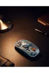 800 1600 DPI Ayarlanabilir Mavi Kablosuz Mouse Pilli-1