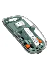 Bluetooth ve 2.4G USB Destekli Pilli Kablosuz Şeffaf Mouse-3
