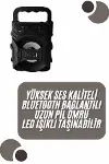 Kablosuz Bluetooth Hoparlör Ses Bombası RGB Işıklı Taşınabilir Yüksek Ses Kaliteli-1