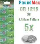 1216 DL1216 3V Lityum Düğmeli Pil (5'li Paket)-3
