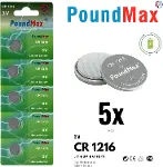 1216 DL1216 3V Lityum Düğmeli Pil (5'li Paket)-4
