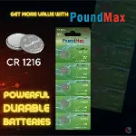 1216 DL1216 3V Lityum Düğmeli Pil (5'li Paket)-5