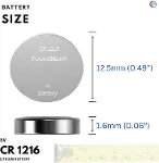 1216 DL1216 3V Lityum Düğmeli Pil (5'li Paket)-8