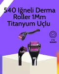 Evde Güvenli Kullanım İçin Titanyum Derma Roller – Siyah Saplı-1