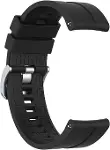 Xiaomi Watch S1 için Kordon, Silicone RapidBands Siyah [Watch S1 ile Uyumlu Kordon - Siyah]-1