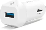 SpeedCharger QC 3.0 Type-C 120cm Kablolu Araç Şarj Aleti - Beyaz (2CKQC01C)-2