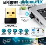 TRIO W102 300 Mbps USB WiFi Adaptör, Realtek RTL8188FTV 2.4 GHz Kablosuz Ağ Adaptörü, 802.11 b/g/n W-3