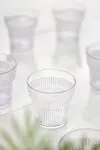Akrilik Şeffaf 6'lı Kısa Bardak & Su Meşrubat Kahve Yanı Bardağı 300 ml ( Cam Değildir )-3