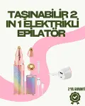 8000 RPM Taşınabilir Epilatör – Kaş Düzeltici ve Dudak Epilatörlü Pille Çalışan-1