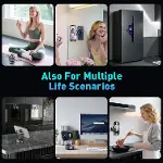 Yükseltilmiş 【Gevşek Kol Versiyonu】 Nano Jel Vakumlu Manyetik Araç Telefonu Tutucu Montaj, 360° Ayar-7