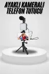 Akıllı Telefon Vlog Kiti Tripod Mini krofonlu Telefon Tutucu-1