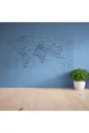 Yazılabilir Dünya Haritası Manyetik Duvar Stickerı 110 x 56 cm-3