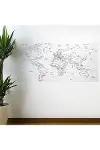 Yazılabilir Dünya Haritası Manyetik Duvar Stickerı 110 x 56 cm-1