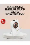 Kablosuz ve Kablolu Şarj Destekli Taşınabilir Powerbank-1
