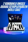 Akıllı Saat Çoklu Kordon Seçenekli Dokunmatik Ekran Nabız Sensörlü-2