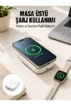 Akıllı Saat ve Telefon Uyumlu 4’ü 1 Arada Powerbank 10000 mAh Yeni Nesil-1
