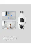 WiFi Ampul Güvenlik Kamerası 1080P Full HD Gece Görüşlü ve Hareket Algılamalı-3