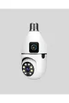 WiFi Ampul Güvenlik Kamerası 1080P Full HD Gece Görüşlü ve Hareket Algılamalı-5