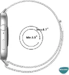 Huawei Watch Fit 5 için Kordon Milanese Loop Siyah [Watch Fit 5 ile Uyumlu Kordon - Siyah]-6