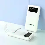 Enerx ENR-P20DC 20000 mAh 2.1 Amper Dahili Kablolu Powerbank Siyah-3