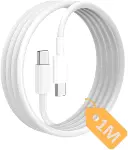 Type C-C, 1Metre, 60Watt PD Hızlı Şarj Kablosu, TPE Dış Yüzey, iPhone 15/16/17 ve Android İçin, IPH-1