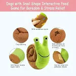 Salyangoz Peluş Köpek Sesli Oyuncağı Ödül Mama Saklama Ve Çiğneme Oyuncağı 1 ADET-4
