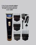 Çelik Bıçaklı Unisex Şarjlı Tıraş Makinesi – Sessiz Motor, Kablosuz ve Ayarlanabilir-5