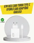 67W Turbo Hızlı Şarj Adaptörü ve Type-C Kablo Güvenli Şarj Teknolojisi-1