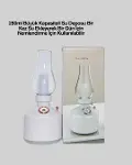 280 ml Tanklı Retro Gaz Lambası Difüzör USB Şarjlı Hava Nemlendirici-2