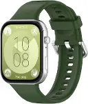 Huawei Watch Fit 5 için Kordon, Silicone Sport Band Koyu Yeşil [Watch Fit 5 ile Uyumlu Kordon - Koyu-2