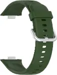 Huawei Watch Fit 5 için Kordon, Silicone Sport Band Koyu Yeşil [Watch Fit 5 ile Uyumlu Kordon - Koyu-1