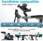 HT-171 Bisiklet Telefon Tutucu Gidon Tipi Motosiklet Telefon Tutucu 360 Dönebilir Darbe Emici Tutaca-5