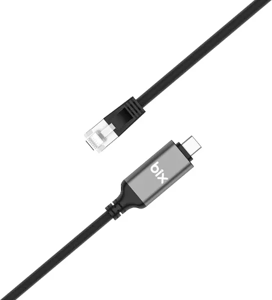 C6C01 USB-C to RJ45 1000Mbps Gigabit Ethernet Dönüştürücü CAT6 Kablo 1 Metre Thunderbolt 3/4/5, Mac/